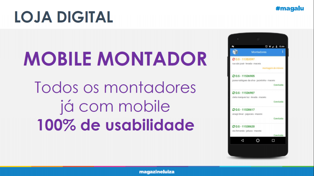 magazine luiza mobile montador usabilidade app Magazine Luiza - Mobile montador